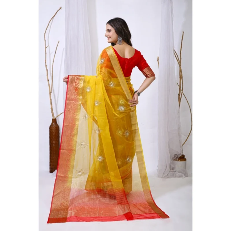 PID-63039-Generic-Women-s-Orgenza-jacquard-Embellished-Saree-With-Unstitched-Blouse-5-5-Mtr-Yellow-2-1000x1000-1.webp Generic Women's Organza jacquard Embellished Saree With Unstitched Blouse 5.5Mtr (Yellow)