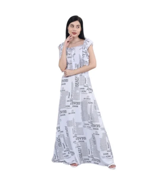 Generic Women's Casual Crepe Sleeveless Dress (White)