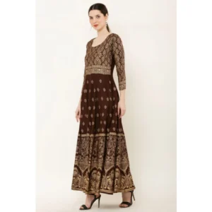 PID-63362-Women-s-Casual-Rayon-3-4th-Sleeves-Dress-Brown-2-1000x1000-1.webp Generic Women's Casual Rayon 3-4th Sleeves Anarkali Kurti (Brown)