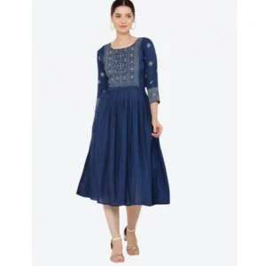 PID-63366-Women-s-Casual-Rayon-3-4th-Sleeves-Dress-Blue-3-1000x1000-1.webp Generic Women's Casual Rayon 3-4th Sleeves Kurti (Blue)