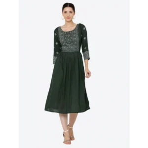 PID-63367-Women-s-Casual-Rayon-3-4th-Sleeves-Dress-Green-2-1000x1000-1.webp Generic Women's Casual Rayon 3-4th Sleeves Kurti (Green)