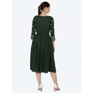 PID-63367-Women-s-Casual-Rayon-3-4th-Sleeves-Dress-Green-4-1000x1000-1.webp Generic Women's Casual Rayon 3-4th Sleeves Kurti (Green)