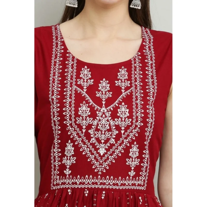 PID-63372-Women-s-Casual-Rayon-3-4th-Sleeves-Kurti-Maroon-3-1000x1000-1.webp Generic Women's Casual Rayon Sleeveless Kurti (Maroon)