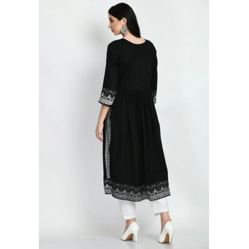PID-63379-Women-s-Casual-Rayon-3-4th-Sleeves-Dress-Black-2-1000x1000-1.webp Generic Women's Casual Rayon 3-4th Sleeves Kurti (Black)