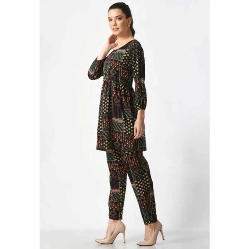PID-63384-Women-s-Casual-Crepe-3-4th-Sleeves-Cord-Set-Black-2-1000x1000-1.webp Generic Women's Casual Crepe 3-4th Sleeves Cord Set (Black)