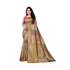 PID-63551-Women-s-Soft-Lichi-Silk-Printed-Saree-With-Unstitched-Blouse-5-5-Mtr-Gold-1-1000x1000-1.webp Generic Women's Soft Lichi Silk Printed Saree With Unstitched Blouse 5.5Mtr (Gold)