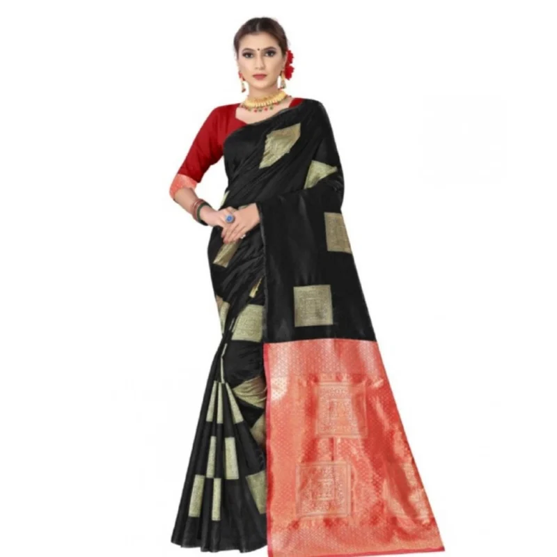 PID-63558-Women-s-Soft-Lichi-Silk-Printed-Saree-With-Unstitched-Blouse-5-5-Mtr-Black-1-1000x1000-1.webp Generic Women's Soft Lichi Silk Printed Saree With Unstitched Blouse 5.5Mtr (Black)
