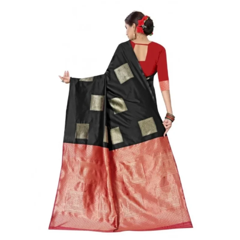 PID-63558-Women-s-Soft-Lichi-Silk-Printed-Saree-With-Unstitched-Blouse-5-5-Mtr-Black-2-1000x1000-1.webp Generic Women's Soft Lichi Silk Printed Saree With Unstitched Blouse 5.5Mtr (Black)
