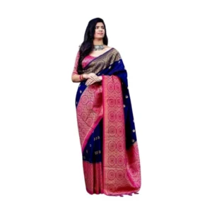 PID-63565-Women-s-Soft-Lichi-Silk-Printed-Saree-With-Unstitched-Blouse-5-5-Mtr-Blue-1-1000x1000-2.webp Generic Women's Soft Lichi Silk Printed Saree With Unstitched Blouse 5.5Mtr (Blue)