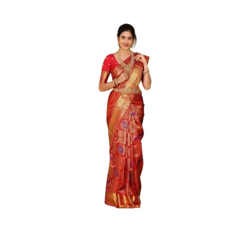 PID-63581-Women-s-Soft-Lichi-Silk-Printed-Saree-With-Unstitched-Blouse-5-5-Mtr-Red-1-1000x1000-1.webp Generic Women's Soft Lichi Silk Printed Saree With Unstitched Blouse 5.5Mtr (Red)