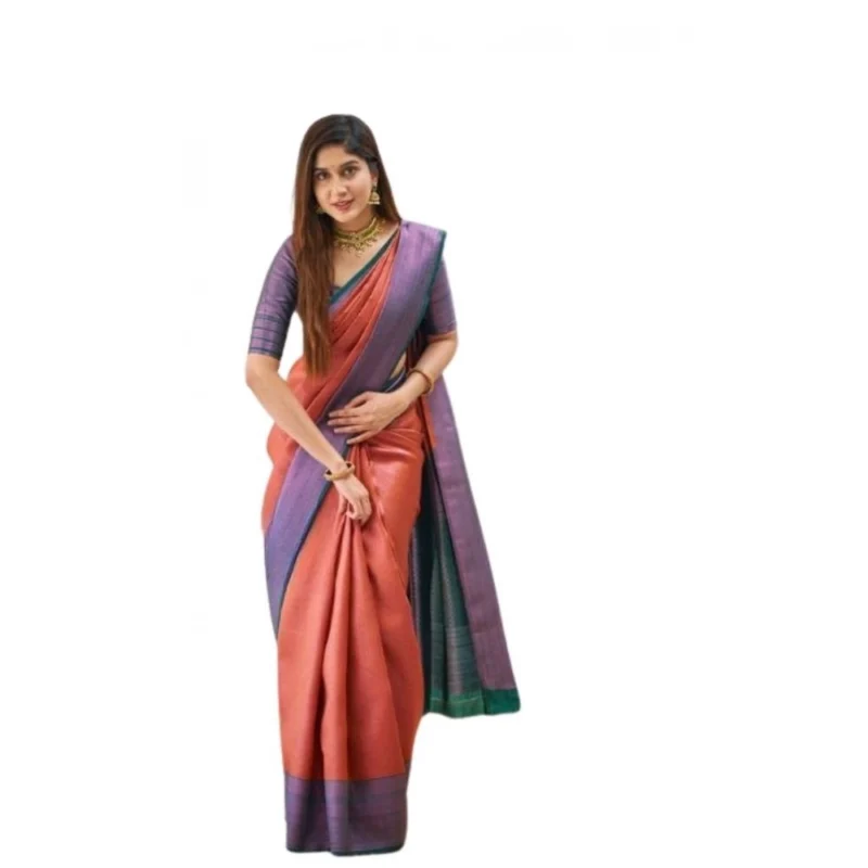 PID-63636-Women-s-Soft-Lichi-Silk-Printed-Saree-With-Unstitched-Blouse-5-5-Mtr-Orange-1-1000x1000-1.webp Generic Women's Soft Lichi Silk Printed Saree With Unstitched Blouse 5.5Mtr (Orange)
