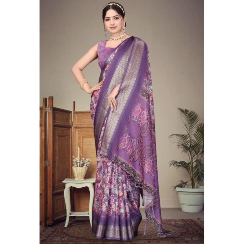 PID-63887-Women-s-Cotton-Silk-Printed-Saree-With-Unstitched-Blouse-5-5-Mtr-Purple-4-1000x1000-1.webp Generic Women's Cotton Silk Printed Saree With Unstitched Blouse 5.5Mtr (Purple)