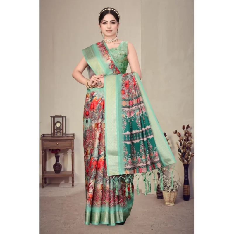 PID-63891-Women-s-Cotton-Silk-Printed-Saree-With-Unstitched-Blouse-5-5-Mtr-Light-Green-4-1000x1000-1.webp Generic Women's Cotton Silk Printed Saree With Unstitched Blouse 5.5Mtr (Light Green)