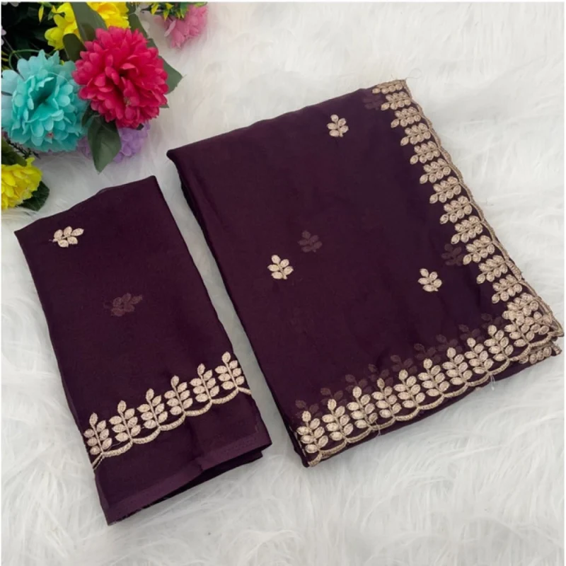 PID-64681-Women-s-Geogette-Embroidered-Saree-With-Unstitched-Blouse-5-5-Mtr-Wine-1-1000x1000-1.webp Generic Women's Georgette Embroidered Saree With Unstitched Blouse 5.5Mtr (Wine)