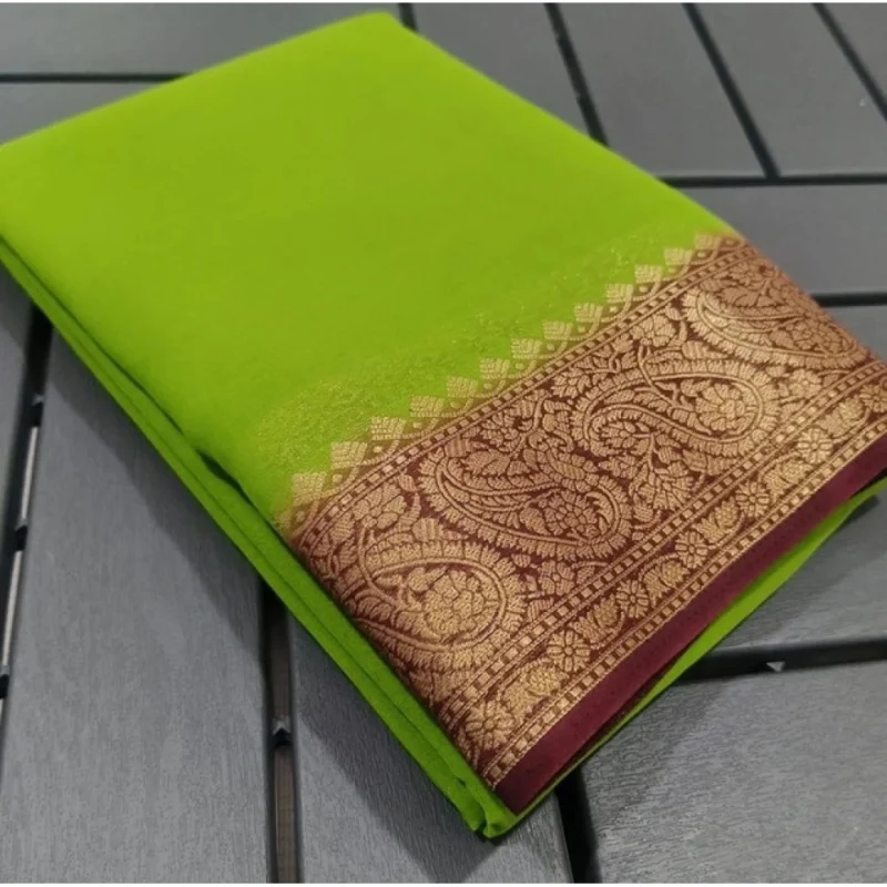 PID-64828-Women-s-Crape-Chit-Pallu-Solid-Saree-With-Unstitched-Blouse-5-5-Mtr-Green-1-1000x1000-1.webp Generic Women's Crepe Chit Pallu Solid Saree With Unstitched Blouse 5.5Mtr (Green)