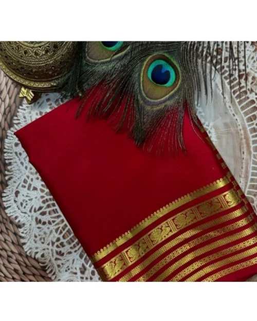 PID-64859-Women-s-Crape-Chit-Pallu-Solid-Saree-With-Unstitched-Blouse-5-5-Mtr-Red-1-1000x1000-1.webp Generic Women's Crepe Chit Pallu Solid Saree With Unstitched Blouse 5.5Mtr (Red)