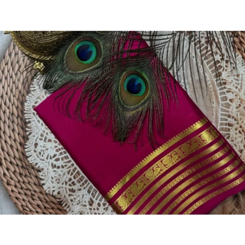 PID-64862-Women-s-Crape-Chit-Pallu-Solid-Saree-With-Unstitched-Blouse-5-5-Mtr-Dark-Pink-1-1000x1000-1.webp Generic Women's Crepe Chit Pallu Solid Saree With Unstitched Blouse 5.5Mtr (Dark Pink)