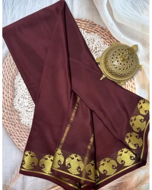 PID-64875-Women-s-Crape-Chit-Pallu-Solid-Saree-With-Unstitched-Blouse-5-5-Mtr-Brown-1-1000x1000-1.webp Generic Women's Crepe Chit Pallu Solid Saree With Unstitched Blouse 5.5Mtr (Brown)