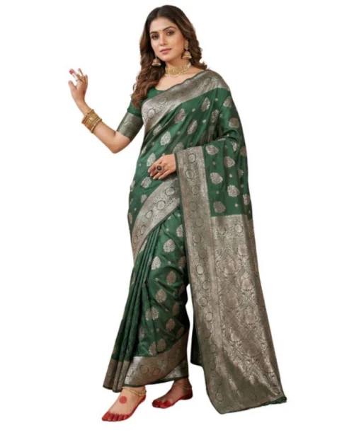 PID-65244-Women-s-Silk-Blend-Printed-Saree-With-Unstitched-Blouse-5-5-Mtr-Dark-Green-1-1000x1000-1.webp Generic Women's Silk Blend Printed Saree With Unstitched Blouse 5.5Mtr (Dark Green)