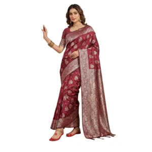 PID-65246-Women-s-Silk-Blend-Printed-Saree-With-Unstitched-Blouse-5-5-Mtr-Maroon-1-1000x1000-1.webp Generic Women's Silk Blend Printed Saree With Unstitched Blouse 5.5Mtr (Maroon)