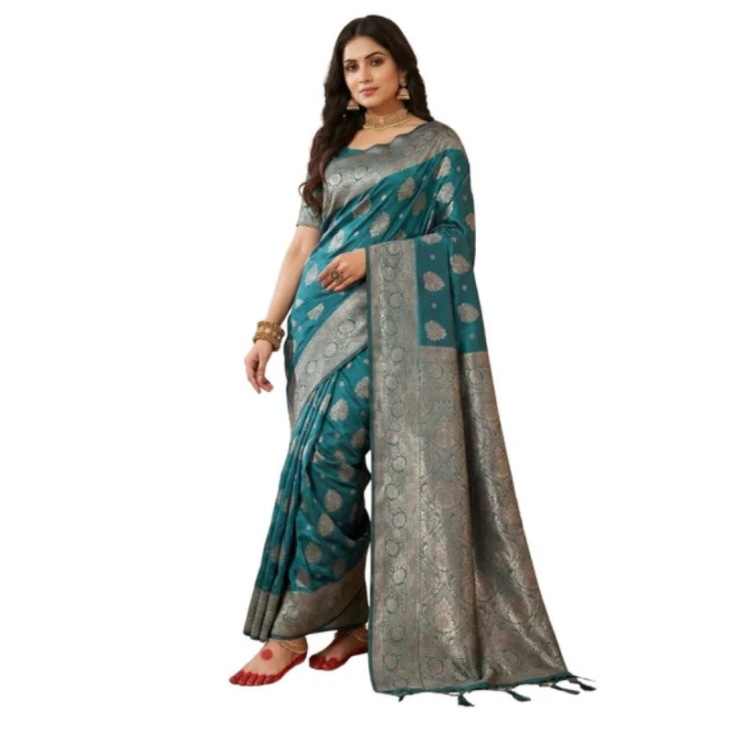 PID-65247-Women-s-Silk-Blend-Printed-Saree-With-Unstitched-Blouse-5-5-Mtr-Sea-Green-1-1000x1000-1.webp Generic Women's Silk Blend Printed Saree With Unstitched Blouse 5.5Mtr (Sea Green)