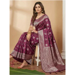 PID-65248-Women-s-Silk-Blend-Printed-Saree-With-Unstitched-Blouse-5-5-Mtr-Purple-3-1000x1000-1.webp Generic Women's Silk Blend Printed Saree With Unstitched Blouse 5.5Mtr (Purple)