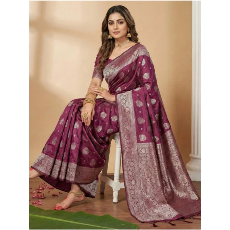 PID-65248-Women-s-Silk-Blend-Printed-Saree-With-Unstitched-Blouse-5-5-Mtr-Purple-3-1000x1000-1.webp Generic Women's Silk Blend Printed Saree With Unstitched Blouse 5.5Mtr (Purple)