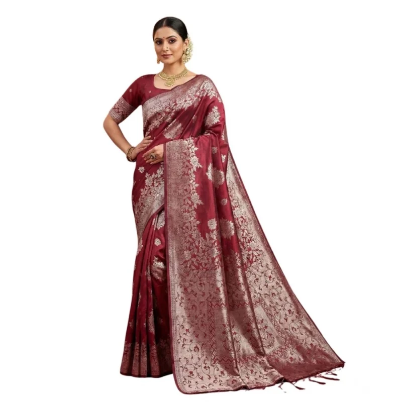 PID-65252-Women-s-Silk-Blend-Printed-Saree-With-Unstitched-Blouse-5-5-Mtr-Maroon-1-1000x1000-1.webp Generic Women's Silk Blend Printed Saree With Unstitched Blouse 5.5Mtr (Maroon)