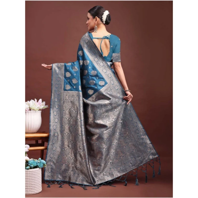 PID-65255-Women-s-Banarasi-Silk-Printed-Saree-With-Unstitched-Blouse-5-5-Mtr-Teal-Blue-2-1000x1000-1.webp Generic Women's Banarasi Silk Printed Saree With Unstitched Blouse 5.5Mtr (Teal Blue)