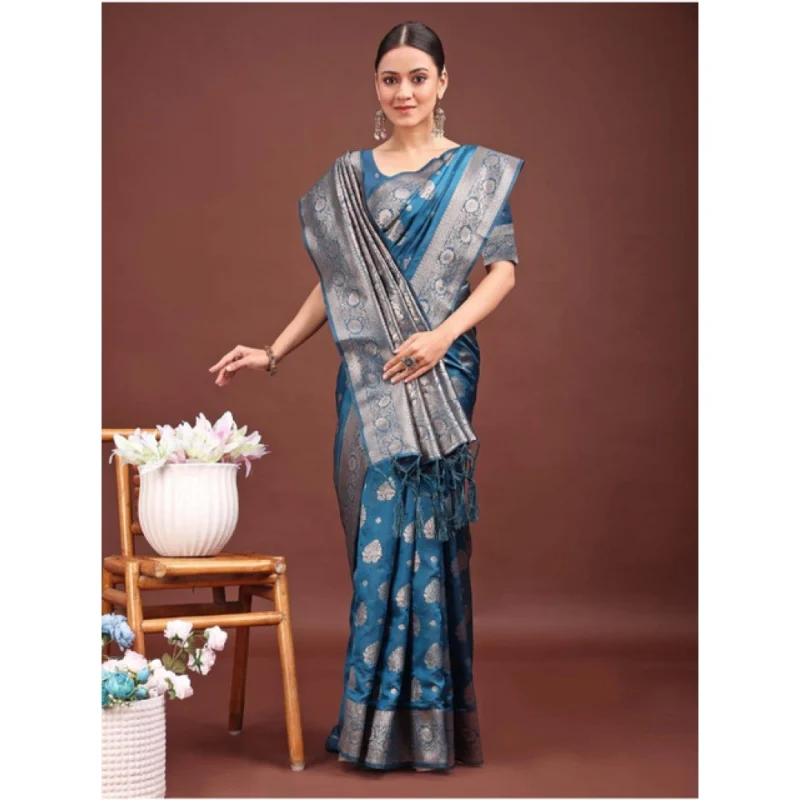 PID-65255-Women-s-Banarasi-Silk-Printed-Saree-With-Unstitched-Blouse-5-5-Mtr-Teal-Blue-3-1000x1000-1.webp Generic Women's Banarasi Silk Printed Saree With Unstitched Blouse 5.5Mtr (Teal Blue)