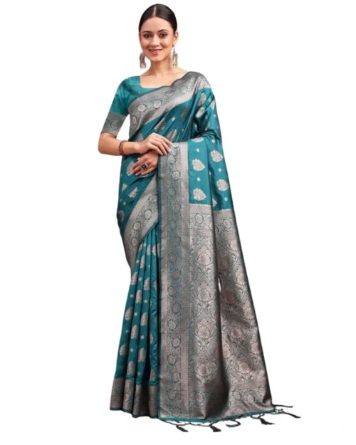 PID-65259-Women-s-Banarasi-Silk-Printed-Saree-With-Unstitched-Blouse-5-5-Mtr-Sea-Green-1-1000x1000-1.webp Generic Women's Banarasi Silk Printed Saree With Unstitched Blouse 5.5Mtr (Sea Green)