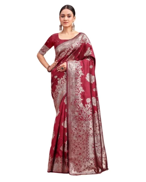 PID-65264-Women-s-Banarasi-Silk-Printed-Saree-With-Unstitched-Blouse-5-5-Mtr-Maroon-1-1000x1000-1.webp Generic Women's Banarasi Silk Printed Saree With Unstitched Blouse 5.5Mtr (Maroon)