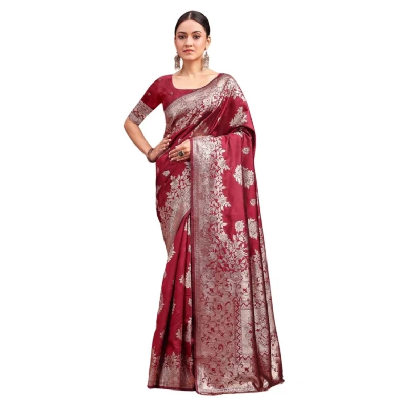 PID-65264-Women-s-Banarasi-Silk-Printed-Saree-With-Unstitched-Blouse-5-5-Mtr-Maroon-1-1000x1000-1.webp Generic Women's Banarasi Silk Printed Saree With Unstitched Blouse 5.5Mtr (Maroon)