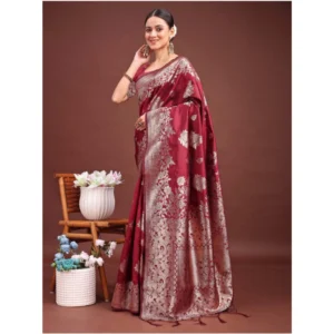 PID-65264-Women-s-Banarasi-Silk-Printed-Saree-With-Unstitched-Blouse-5-5-Mtr-Maroon-4-1000x1000-1.webp Generic Women's Banarasi Silk Printed Saree With Unstitched Blouse 5.5Mtr (Maroon)