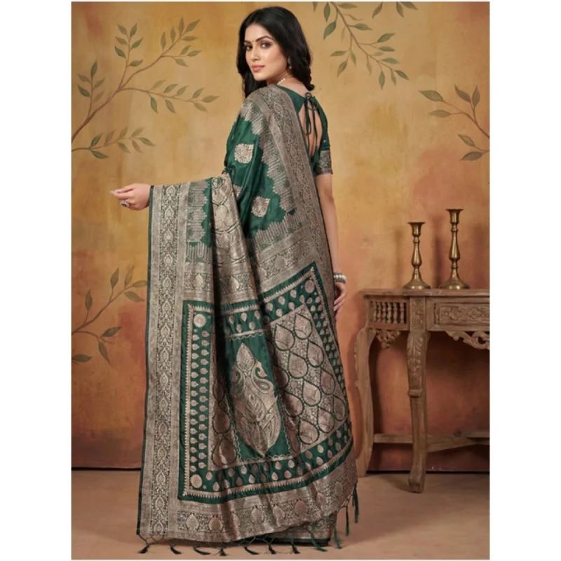PID-65269-Women-s-Silk-Blend-Printed-Saree-With-Unstitched-Blouse-5-5-Mtr-Green-2-1000x1000-1.webp Generic Women's Silk Blend Printed Saree With Unstitched Blouse 5.5Mtr (Green)