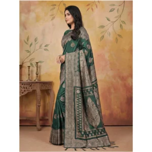 PID-65269-Women-s-Silk-Blend-Printed-Saree-With-Unstitched-Blouse-5-5-Mtr-Green-3-1000x1000-1.webp Generic Women's Silk Blend Printed Saree With Unstitched Blouse 5.5Mtr (Green)