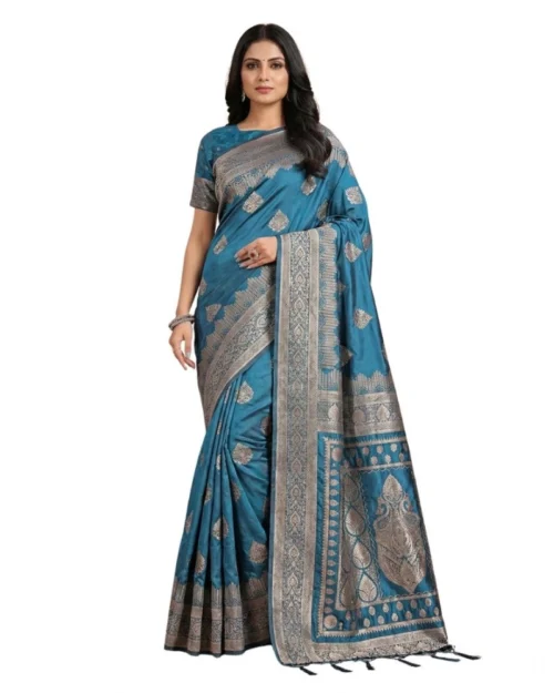 PID-65270-Women-s-Silk-Blend-Printed-Saree-With-Unstitched-Blouse-5-5-Mtr-Teal-1-1000x1000-1.webp Generic Women's Silk Blend Printed Saree With Unstitched Blouse 5.5Mtr (Teal)