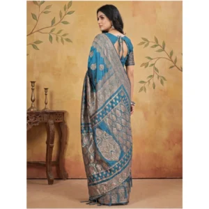 PID-65270-Women-s-Silk-Blend-Printed-Saree-With-Unstitched-Blouse-5-5-Mtr-Teal-2-1000x1000-1.webp Generic Women's Silk Blend Printed Saree With Unstitched Blouse 5.5Mtr (Teal)