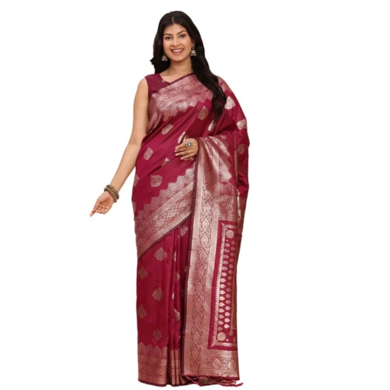 PID-65273-Women-s-Banarasi-Silk-Printed-Saree-With-Unstitched-Blouse-5-5-Mtr-Magenta-1-1000x1000-1.webp Generic Women's Banarasi Silk Printed Saree With Unstitched Blouse 5.5Mtr (Magenta)