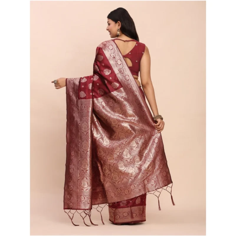 PID-65275-Women-s-Banarasi-Silk-Printed-Saree-With-Unstitched-Blouse-5-5-Mtr-Maroon-2-1000x1000-1.webp Generic Women's Banarasi Silk Printed Saree With Unstitched Blouse 5.5Mtr (Maroon)