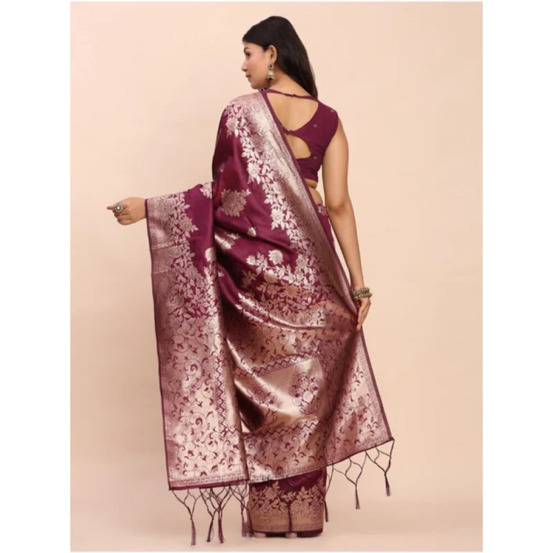 PID-65276-Women-s-Banarasi-Silk-Printed-Saree-With-Unstitched-Blouse-5-5-Mtr-Purple-2-1000x1000-1.webp Generic Women's Banarasi Silk Printed Saree With Unstitched Blouse 5.5Mtr (Purple)