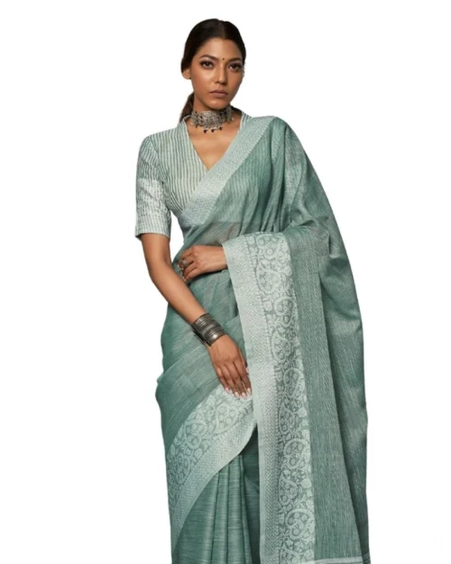 PID-65282-Women-s-Linen-Printed-Saree-With-Unstitched-Blouse-5-5-Mtr-Sea-Green-1-1000x1000-1.webp Generic Women's Linen Printed Saree With Unstitched Blouse 5.5Mtr (Sea Green)