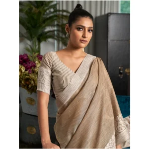 PID-65284-Women-s-Linen-Printed-Saree-With-Unstitched-Blouse-5-5-Mtr-Beige-2-1000x1000-1.webp Generic Women's Linen Printed Saree With Unstitched Blouse 5.5Mtr (Beige)