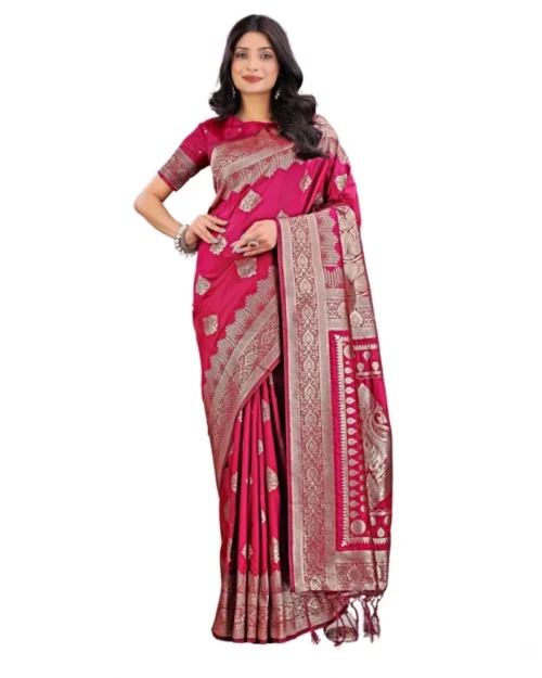 PID-65286-Women-s-Silk-Printed-Saree-With-Unstitched-Blouse-5-5-Mtr-Magenta-1-1000x1000-1.webp Generic Women's Silk Printed Saree With Unstitched Blouse 5.5Mtr (Magenta)