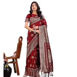 PID-65290-Women-s-Silk-Printed-Saree-With-Unstitched-Blouse-5-5-Mtr-Maroon-1-1000x1000-1.webp Generic Women's Silk Printed Saree With Unstitched Blouse 5.5Mtr (Maroon)
