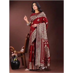 PID-65290-Women-s-Silk-Printed-Saree-With-Unstitched-Blouse-5-5-Mtr-Maroon-4-1000x1000-1.webp Generic Women's Silk Printed Saree With Unstitched Blouse 5.5Mtr (Maroon)