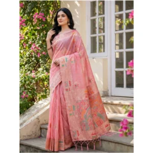PID-65292-Women-s-Linen-Cotton-Printed-Saree-With-Unstitched-Blouse-5-5-Mtr-Pink-3-1000x1000-1.webp Generic Women's Linen Cotton Printed Saree With Unstitched Blouse 5.5Mtr (Pink)