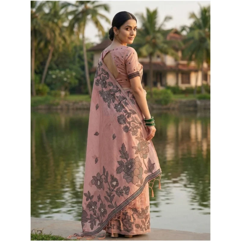 PID-65300-Women-s-Linen-Cotton-Printed-Saree-With-Unstitched-Blouse-5-5-Mtr-Peach-2-1000x1000-1.webp Generic Women's Linen Cotton Printed Saree With Unstitched Blouse 5.5Mtr (Peach)
