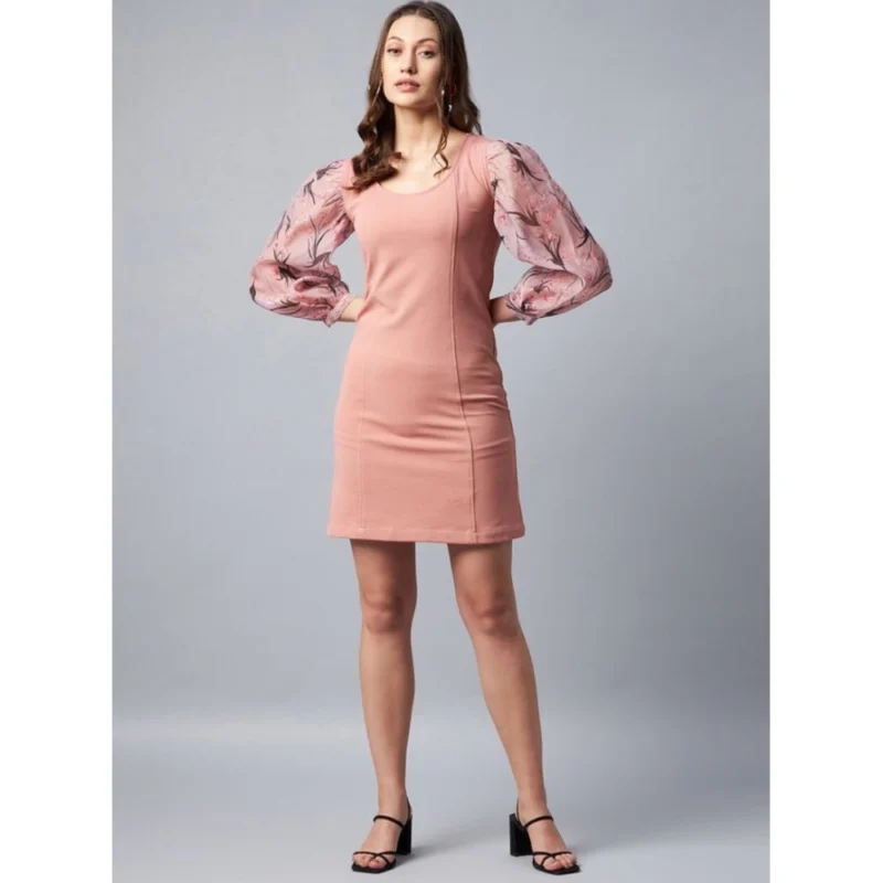 PID-65358-Women-s-Polyester-Lycra-And-Organza-Floral-Balloon-Sleeve-Dress-Pink-3-1000x1000-1.webp Generic Women's Polyester Lycra And Organza Floral Balloon Sleeve Dress (Pink)