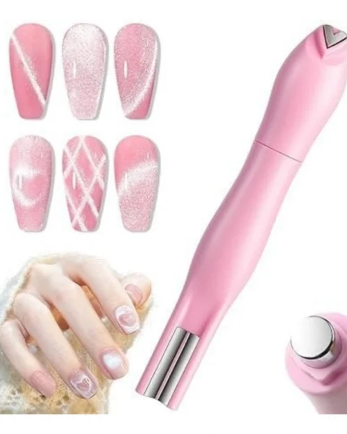 Generic Plastic Solid Magnetic Nail Art Pen Set (Multicolor)